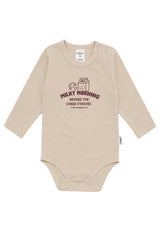 Liliput Langarm-Shirtbody „Milky Morning“ – Beige - 74/80