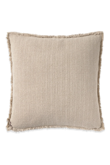 Lorena Canals Handgewebtes Baumwollkissen – Natural / Beige, 45 × 45 cm