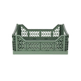 Faltbare Aufbewahrungsbox Almond Green Midi
