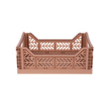 Faltbare Aufbewahrungsbox Warm Taupe Midi