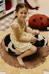 Lorena Canals Kinderpouf Lola the Cow – Kuh-Pouf, 60 × 40 cm