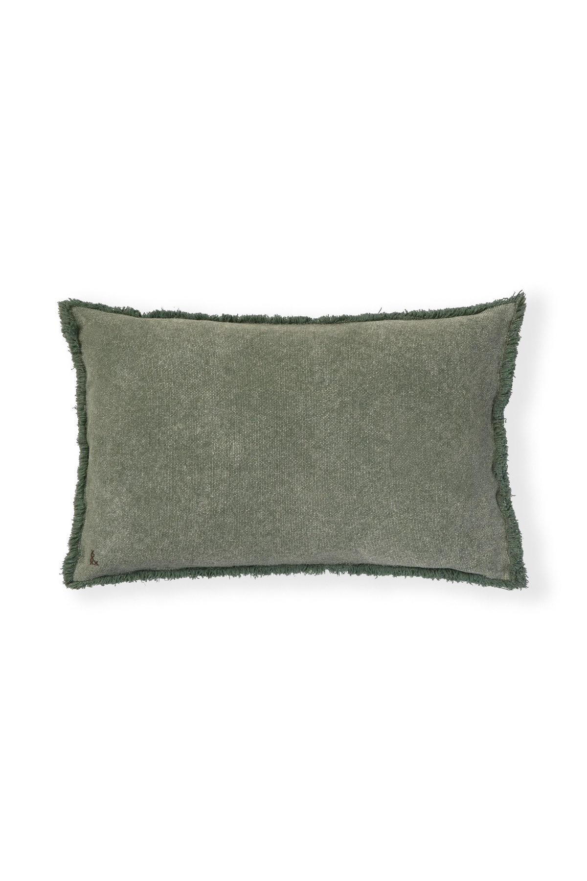Lorena Canals Kissen aus recycelter Baumwoll-Canvas – Duck Green, 60 × 40 cm