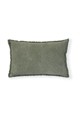 Lorena Canals Kissen aus recycelter Baumwoll-Canvas – Duck Green, 60 × 40 cm