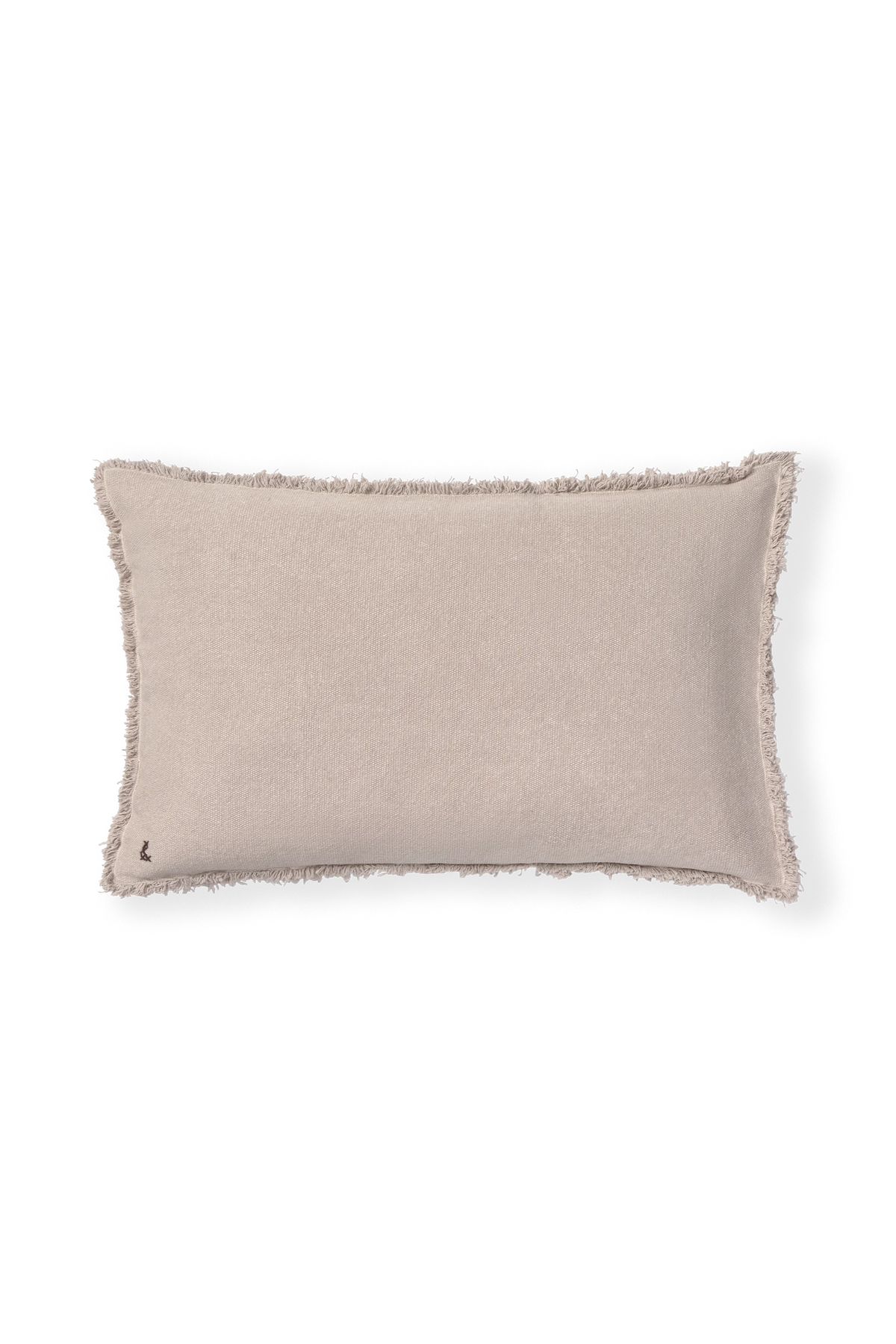 Lorena Canals Kissen aus recyceltem Baumwoll-Canvas – New Grey, 60 × 40 cm