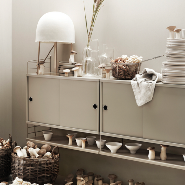 String Furniture Shelf Regalsystem Beige 